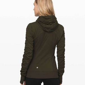 lululemon studio jacket in olive green